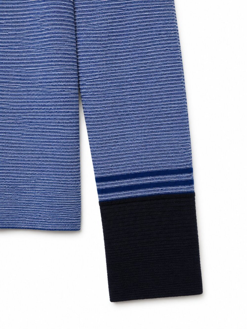 Stone Island Blue Striped Knit Crewneck Sweater Badge Size M Italy - Picture 3 of 8